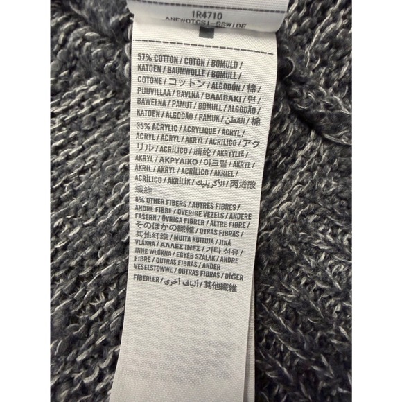 Abercrombie Fitch Marled Grey Knit Button Front Cardigan Sweater Womens M L - Picture 7 of 7